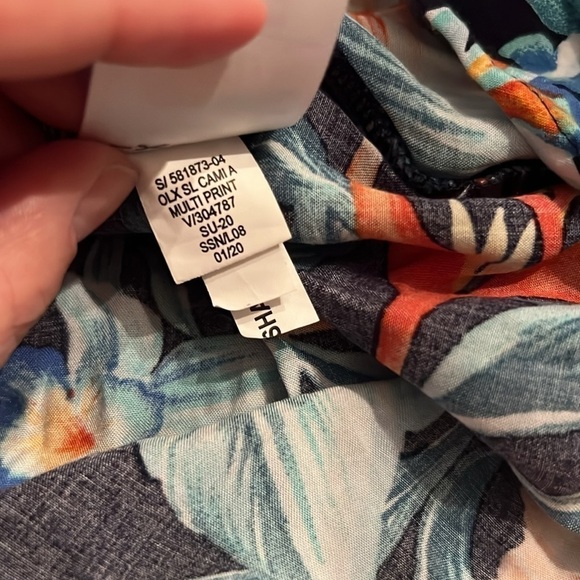 Old Navy Fit & Flare Maxi Tropical Sundress Size Small - Picture 5 of 5